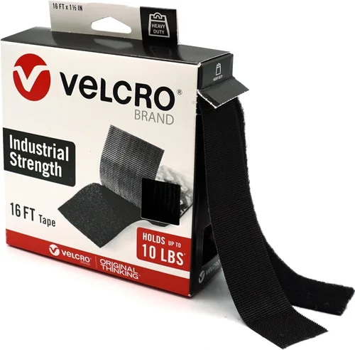 VELCRO Brand Cinta resistente | Rollo de 16 pies | Adhesivo adhesivo fuerte que soporta hasta 10 libras | Sujetadores de resistencia industrial para
