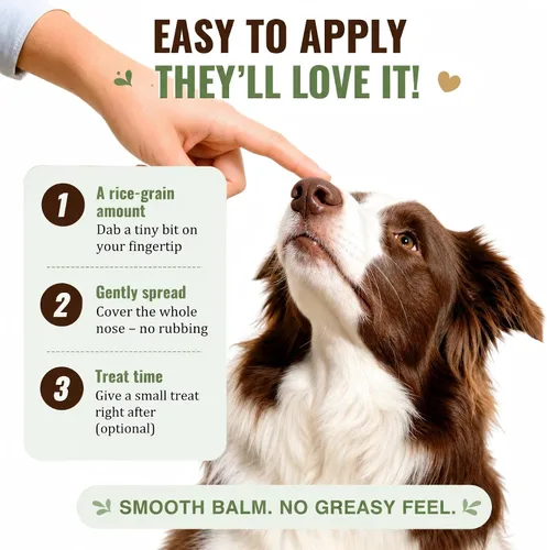 Miniatura 7 de Snout Soothing - Bálsamo nasal para perros y gatos, bálsamo natural curativo e hidratante para hocicos secos y agrietados, fórmula de piel calmante