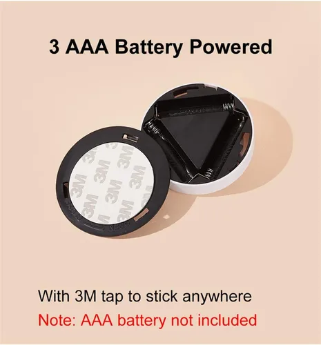 Miniatura 6 de Paquete de 6 luces LED táctiles que funcionan con pilas, para pared, lámpara de puesta de sol para cocina, dormitorio, armario, armario, decoración