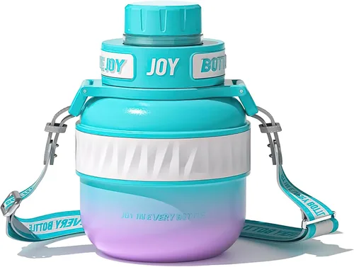 Miniatura 9 de Bottle Joy Botella de agua de acero inoxidable: tapa a prueba de fugas, sorbo perfecto, doble aislamiento, ecológica, apta para lavavajillas