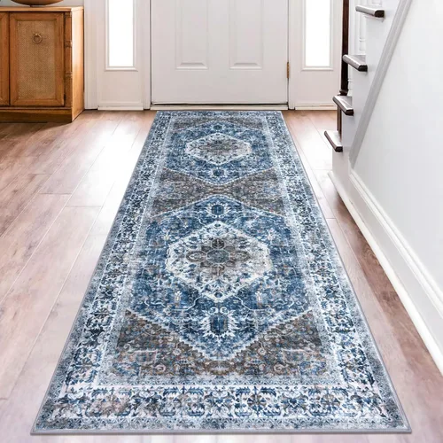 Miniatura 206 de KOZYFLY Alfombra Pequeña de Área 2x3 Pies Alfombras para Entrada Lavable Boho Alfombra de Entrada Antideslizante Tapete de Puerta Interior Entrada