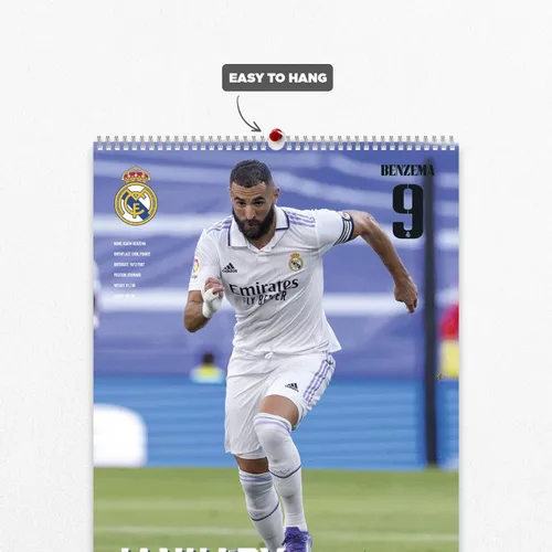 Miniatura 3 de Grupo Erik Real Madrid - Calendario de pared A3 2023 FSC 11.7 x 16.5 pulgadas - 11.7 x 16.5 in Agenda de 12 meses Calendario A3 2023