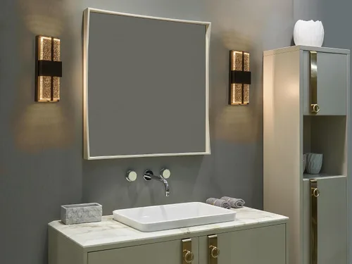 Miniatura 9 de Luces LED de pared para exteriores, 15 pulgadas, color negro, para porche, para casa, aplique de pared moderno exterior con cristal de cristal