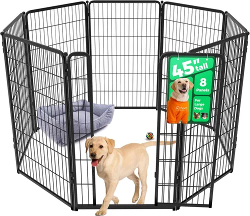 Miniatura 92 de FXW Homeplus Unleashed Corralito para Perros de Interior - Juego Sin Estrés y Seguro, Resistente de 24 Pulgadas 4 Paneles Corral para Cachorros