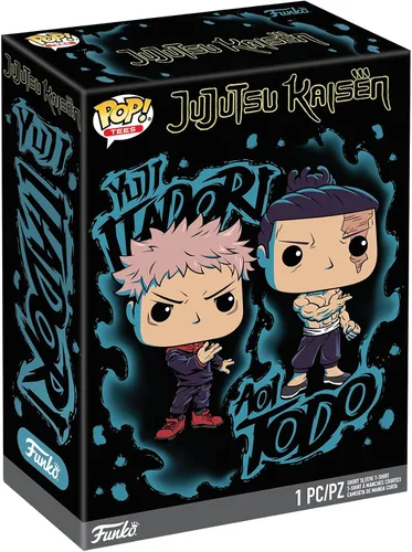 Miniatura 2 de Funko Camiseta Pop! Boxed: Jujutsu Kaisen - Yuji Itadori & Aoi Todo - 2XL Plata