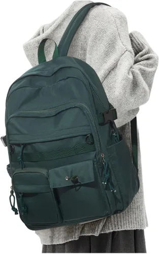 Miniatura 9 de weradar Mochila Escolar Para Mujeres y Hombres, Mochila Universitaria Estética, Bolsa Ligera de Escuela Secundaria Mochila, a1-Negro, Grande