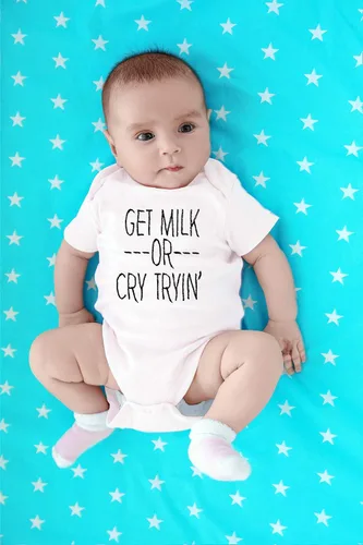 Miniatura 16 de Get Milk or Cry Tryin - Ropa de bebé - Divertidos trajes para recién nacidos para niños y niñas