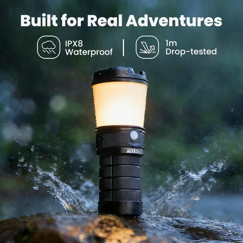 Miniatura 8 de Sofirn BLF LT1 Linterna de camping recargable, linterna LED con 8 LED LH351D, 24 horas de tiempo de funcionamiento en modo medio, linterna perfecta