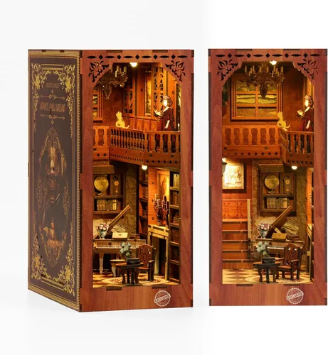 Miniatura 8 de Kit de rincón de libros, colección de libros antiguos, kit de casa en miniatura, muñeca de casa pequeña para adultos, estantería para familiares