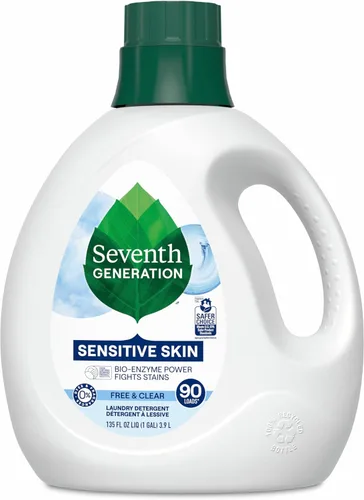 Miniatura 8 de Seventh Generation Detergente líquido para ropa, Free & Clear, 30 cargas, certificado USDA 97% de base biológica, 45 onzas líquidas