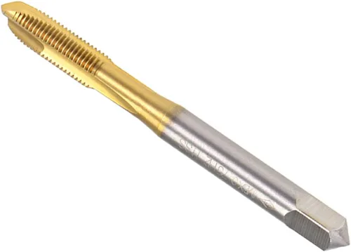 Miniatura 9 de Tapones de punta en espiral, rosca métrica M2 x 0.4, acero de alta velocidad 6542 con revestimiento de titanio, 1 pieza
