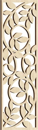 Miniatura 72 de 9 3/8"W x 24 3/8"H x 1/4"T Utica Decorativo Fretwork Madera Paneles de Pared, Abedul