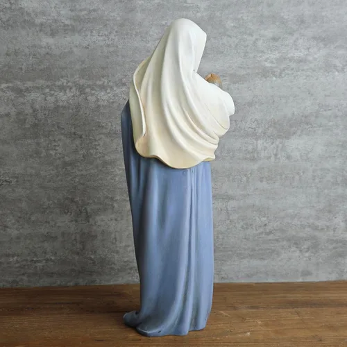 Miniatura 5 de Estatua católica BC de la Madonna con el Niño, Figura de la Santísima Virgen María, Regalo religioso de la Madre Sagrada para mamá, 12.75