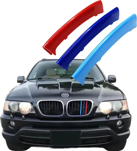 Miniatura 8 de Insertos de parrilla automotriz para BMW X5 F15 2014-2018 y X6 F16 2015-2019 7-Beam, (NO para serie Dual-Beam) Accesorios de parrilla delantera