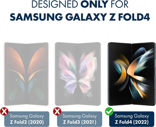Miniatura 2 de ArmorSuit MilitaryShield - Protector de pantalla frontal diseñado para Samsung Galaxy Z Fold 4 5G, compatible con fundas, película transparente HD