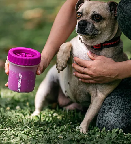 Miniatura 5 de Dexas MudBuster - Limpiador de patas de perro portátil Fucsia