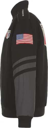 Miniatura 4 de JH DESIGN GROUP Chaqueta de sarga de algodón bordada Chevy Camaro para hombre