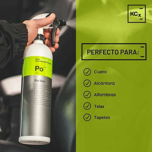 Miniatura 2 de KOCHCHEMIE - Pol Star - Limpiador textil, cuero y gamuza; limpiador natural, fórmula de protección; sin marcas de agua (1 litro)