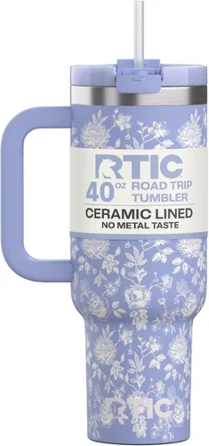 Miniatura 64 de RTIC Vaso Tumbler de Viaje por Carretera de 30 oz con Doble Pared Revestido de Cerámica Aislado Taza Portátil de Café de Viaje de Acero Inoxidable