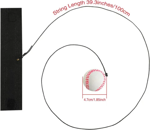 Miniatura 3 de Skylety 6 Pcs Wrist Ball Return Ball on a String with Strap Wristband Sports Rubber Toy Includes Basketball, Baseball and Football for Boys Girls
