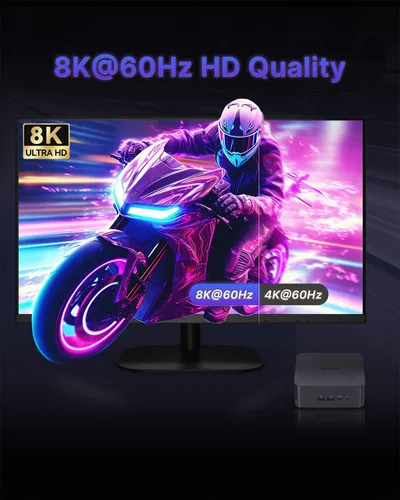 Miniatura 7 de Reatan X7 AI AMD Ryzen 7 255 Oculink Gaming Mini PC (actualizado 8745HS), Mini PC barebone (sin OS/RAM/SSD), mini computadoras de escritorio Radeon