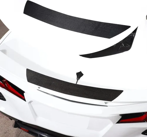 Miniatura 11 de Tapa de fibra de carbono para maletero compatible con Corvette C8 Stingray Z06 Z51 2020 2021 2022 2022 2023 (para techo trasero de automóvil)