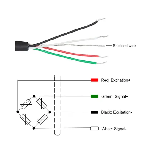 Miniatura 7 de ATO Micro - Célula de carga de compresión y tensión de 11.0 lbs, tipo S, mini sensor de célula de carga de pesaje, sensor de fuerza de compresión