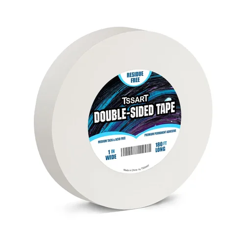 Cinta de Doble Cara Ultra Fina Permanente - Cinta Adhesiva Pegajosa de Doble Cara para Artes, Manualidades, Fotografía, Álbum de Recortes, Rasgón a