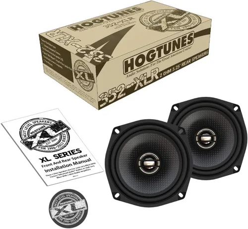 Hogtunes 352-XLR Altavoces Traseros de Alto Rendimiento Serie XL de 5.25" (2 Unidades), Compatible con Motocicletas Harley-Davidson 1998-2013