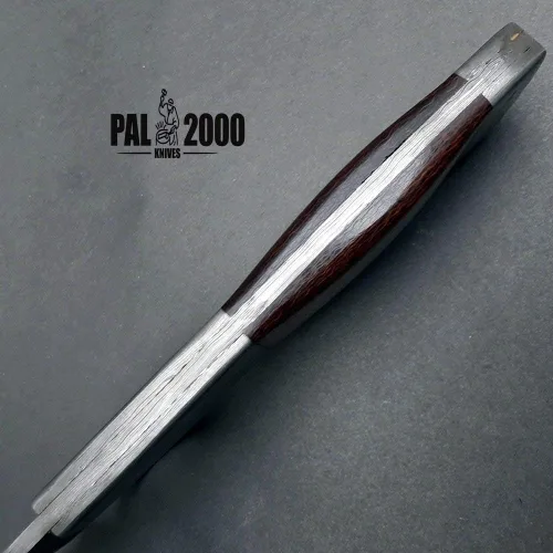 Miniatura 4 de PAL 2000 KNIVES Cuchillo Bowie de acero de Damasco hecho a mano de 13 pulgadas - Mango de micarta con refuerzos de acero de Damasco 1094