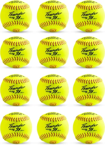 Miniatura 30 de DUDLEY Fastpitch Softballs Official USAB, USSSA, & NFHS Multiple 12 Count Options