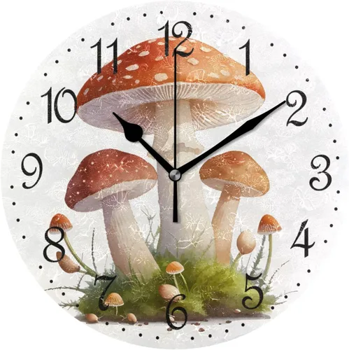 Miniatura 28 de ALAZA Reloj de pared de vaca de granja de 10 pulgadas, funciona con pilas, silencioso, sin tictac, decoración del hogar para cocina, sala de estar