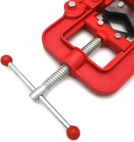 Miniatura 7 de Abrazadera de tubo de banco de tornillo de banco de tornillo de banco de hierro fundido forjado de servicio pesado de 1.2-4.7 in para mecánico