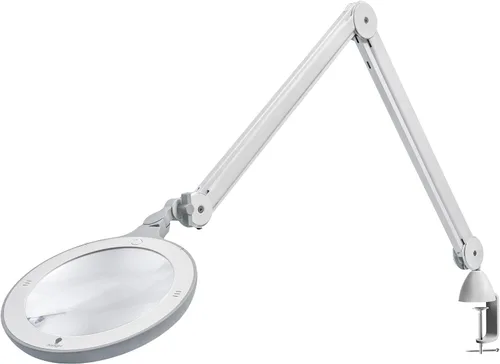 Miniatura 7 de Omega 5 - Lámpara de aumento LED de alta calidad con lentes de vidrio intercambiables, brazo ajustable e interruptor de atenuación
