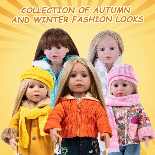 Miniatura 6 de Rakki Dolli - Conjunto de ropa moderna hecha a mano para muñeca