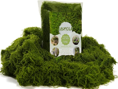 USMOLA Musgo falso de 3.5 onzas para plantas de interior, musgo artificial para centros de mesa, jardines de hadas, terrarios, césped sintético