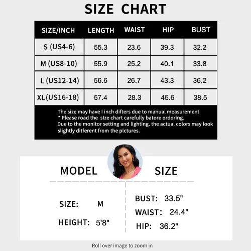 Miniatura 7 de Double Chic Women's Jumpsuit with Pockets V Neck Casual Spaghetti Strap Plus Size One Piece Flowy Harem Rompers