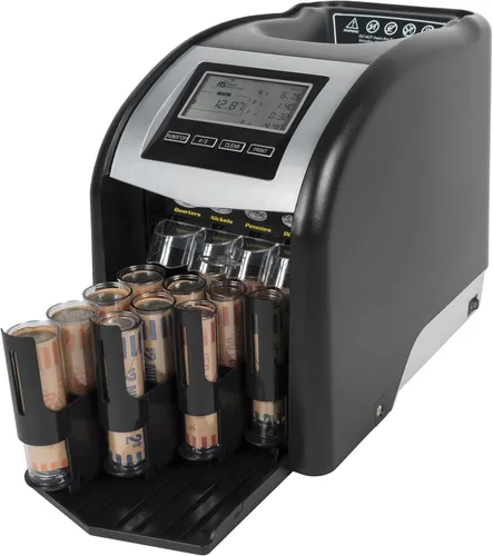 Miniatura 6 de Royal Sovereign Contador/clasificador eléctrico de monedas de 4 filas con tecnología patentada antiatascos y pantalla de conteo digital (FS-44N)