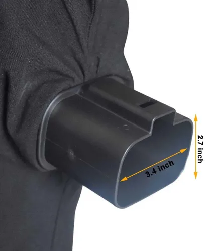 Miniatura 6 de Bolso para hombro 5140125-95 para soplador de hojas, Compatible con soplador Black & Decker BV3100/BV2900, 5140125-95 Bolso para hombro/Bolsa