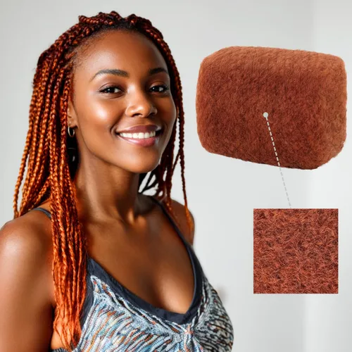 Miniatura 15 de IUC Afro Kinkys - Paquete de cabello humano a granel (12 pulgadas, 1.76 onzas, rubio, #613) 4C afro rizado 100% cabello humano, ideal para trenzar