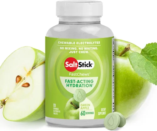 Miniatura 19 de SaltStick FastChews Electrólitos 60 tabletas de electrolitos masticables Tabletas de sal para corredores y nutrición deportiva de resistencia