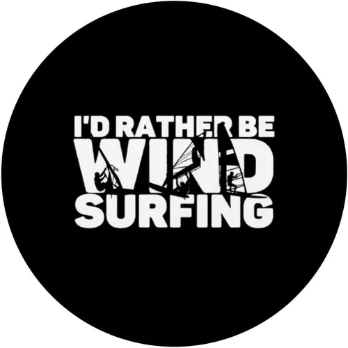 Miniatura 3 de I'd Rather Be Windsurf Windsurf Board Rider Windsurfer PopSockets PopGrip intercambiables