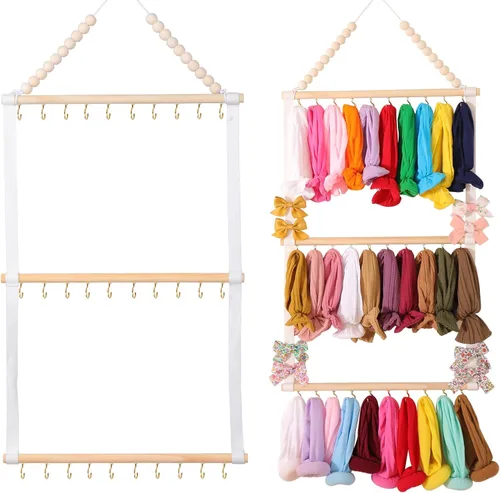 Miniatura 18 de YOcity Soporte Organizador de Diademas para Niñas Bebés Diademas Accesorios para el Cabello Organizador de Lazos para el Cabello Almacenamiento