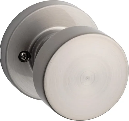Miniatura 33 de Kwikset Pismo - Pomo de puerta redondo simulado, manija de un solo lado para armarios, puertas dobles francesas y despensa, pomo de puerta