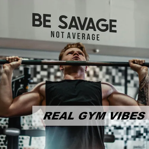 Miniatura 3 de Calcomanía motivacional para pared de gimnasio con texto en inglés «Be Savage Not Promedio» para el gimnasio en casa, yoga, ejercicio, fitness