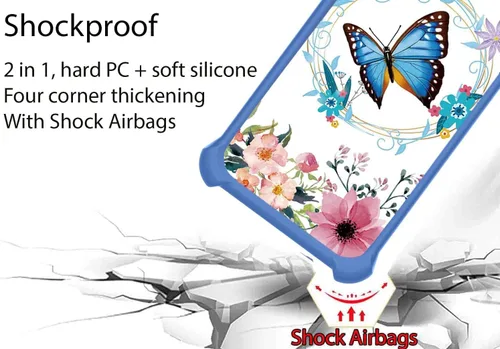 Miniatura 2 de Case Compatible for Huawei P30 lite New Edition Phone Case Cover [with 1* Tempered Glass Screen Protector][Hard PC + Soft Silicone][Ring Support]