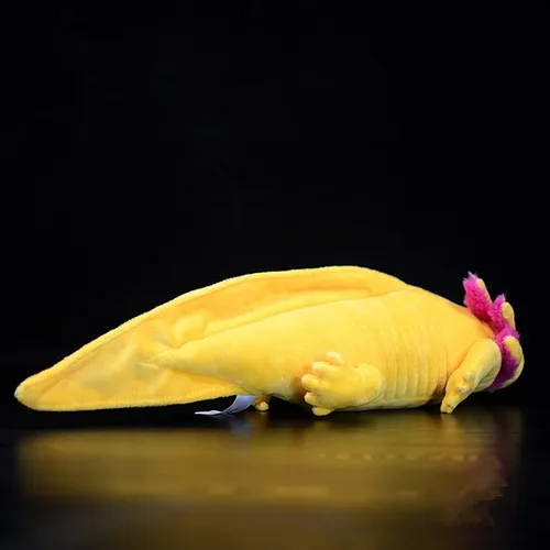 Miniatura 4 de Axolotl - Juguete de peluche de simulación de ajolote azul de 20 pulgadas, lagarto espeluznante lindo juguete de peluche real, colección de regalo