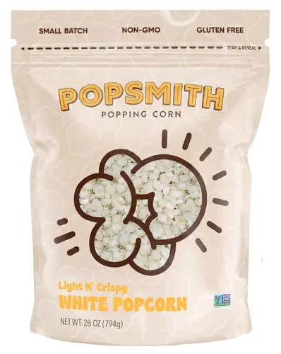 Miniatura 11 de Popsmith - Núcleos de palomitas de maíz amarillos de 28 onzas para hacer estallar - Cultivados en Estados Unidos, sin OMG, veganos y totalmente
