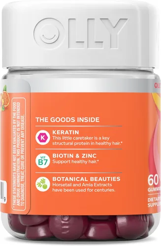 Miniatura 10 de OLLY Heavenly Hair - Gomitas para el cabello; favorecen un crecimiento del cabello saludable; con queratina, biotina, amla; suplemento masticable