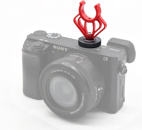 Miniatura 3 de 2 soportes de soporte de montaje de choque para micrófono de cámara, soporte de montaje hembra de tornillo de 1/4 pulgadas para RODE VideoMicro